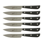 Synthesis // Set of 6 Steak Knives // Black