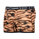 SHEATH Camouflage Men's Dual Pouch Boxer Brief // Desert Red (X Large)