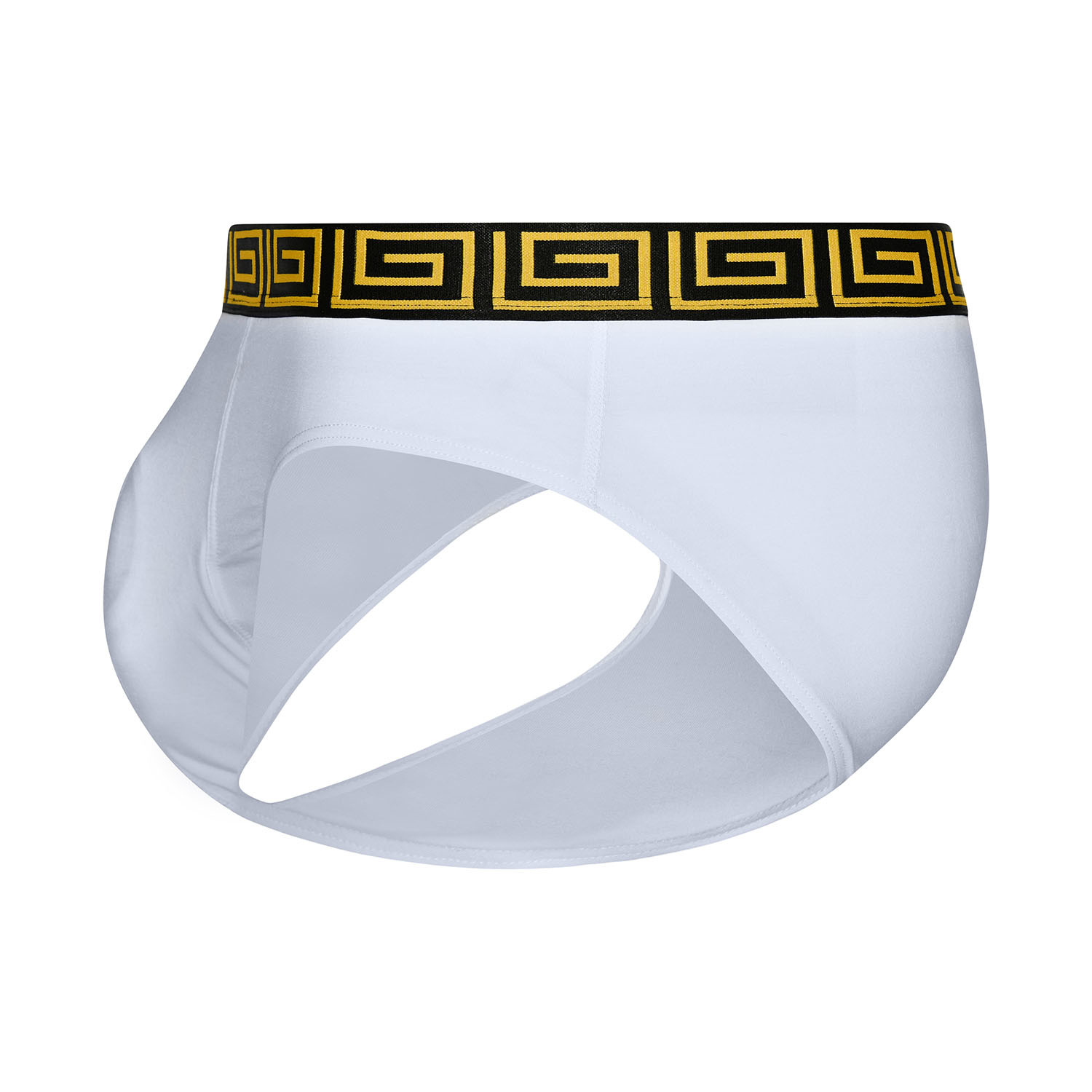 SHEATH Men's Dual Pouch Brief // Gold & White (XXX Large) - Sheath Underwear  - Touch of Modern