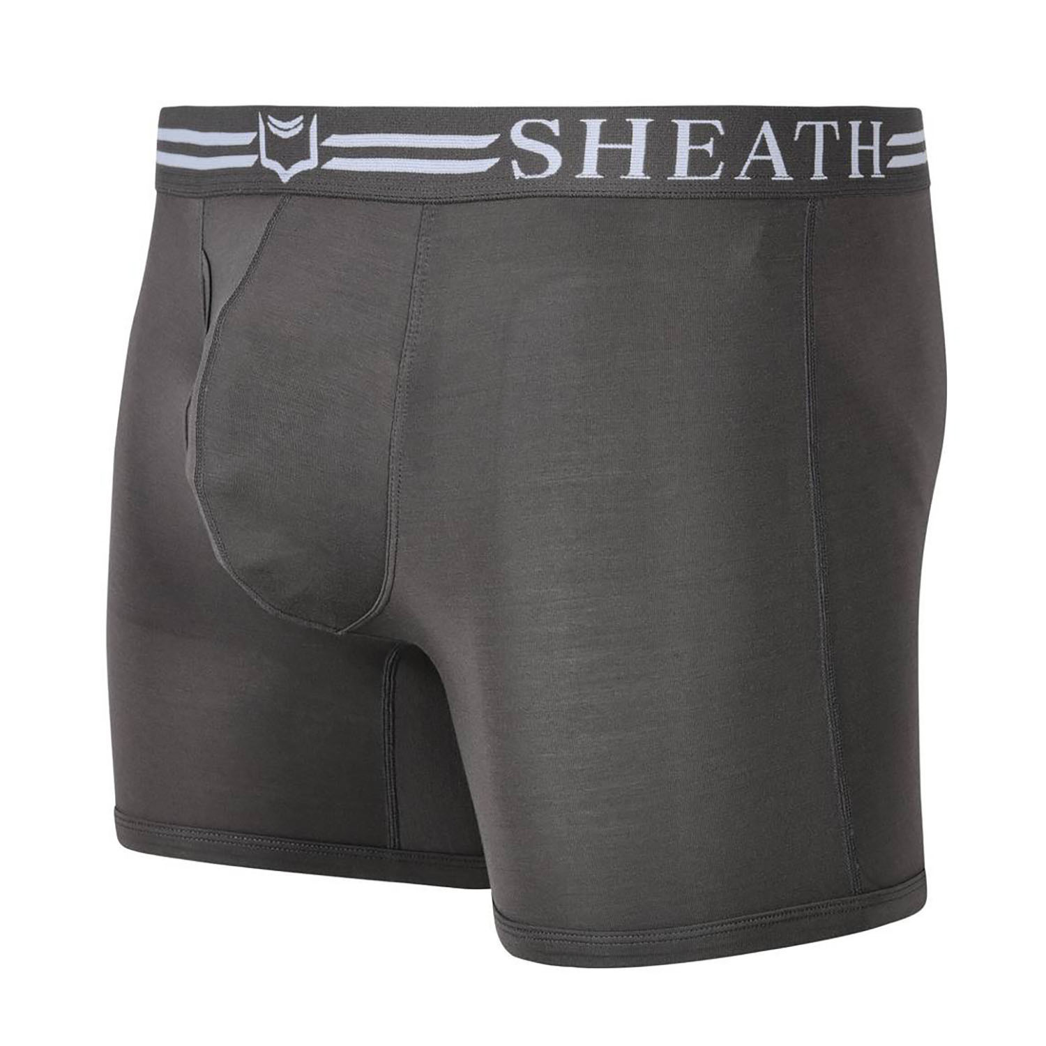 Sheath 4.0 Dual Pouch Boxer Brief // Gray (X-Large) - Sheath Underwear ...