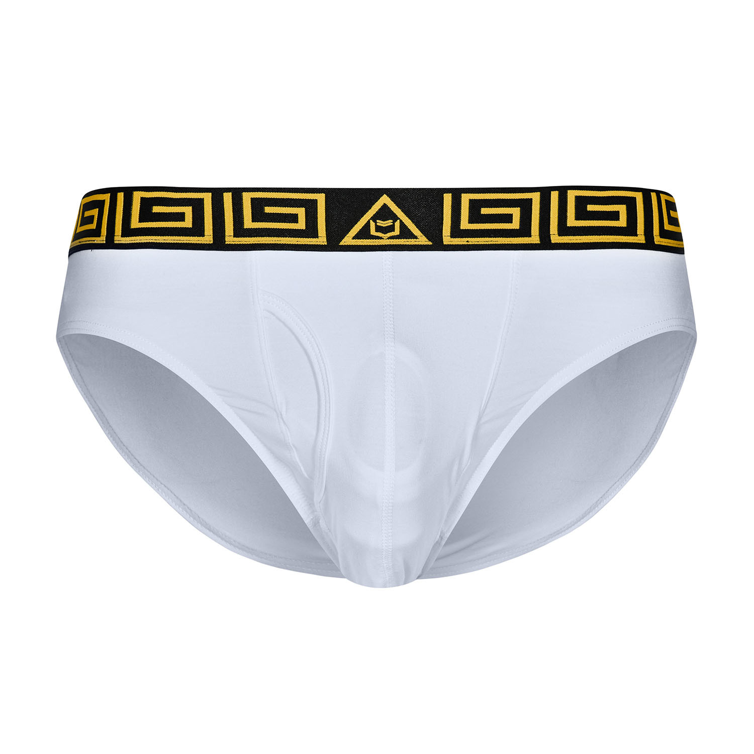 Sheath Dual Pouch Brief // Gold + White (Small) - Sheath Underwear ...