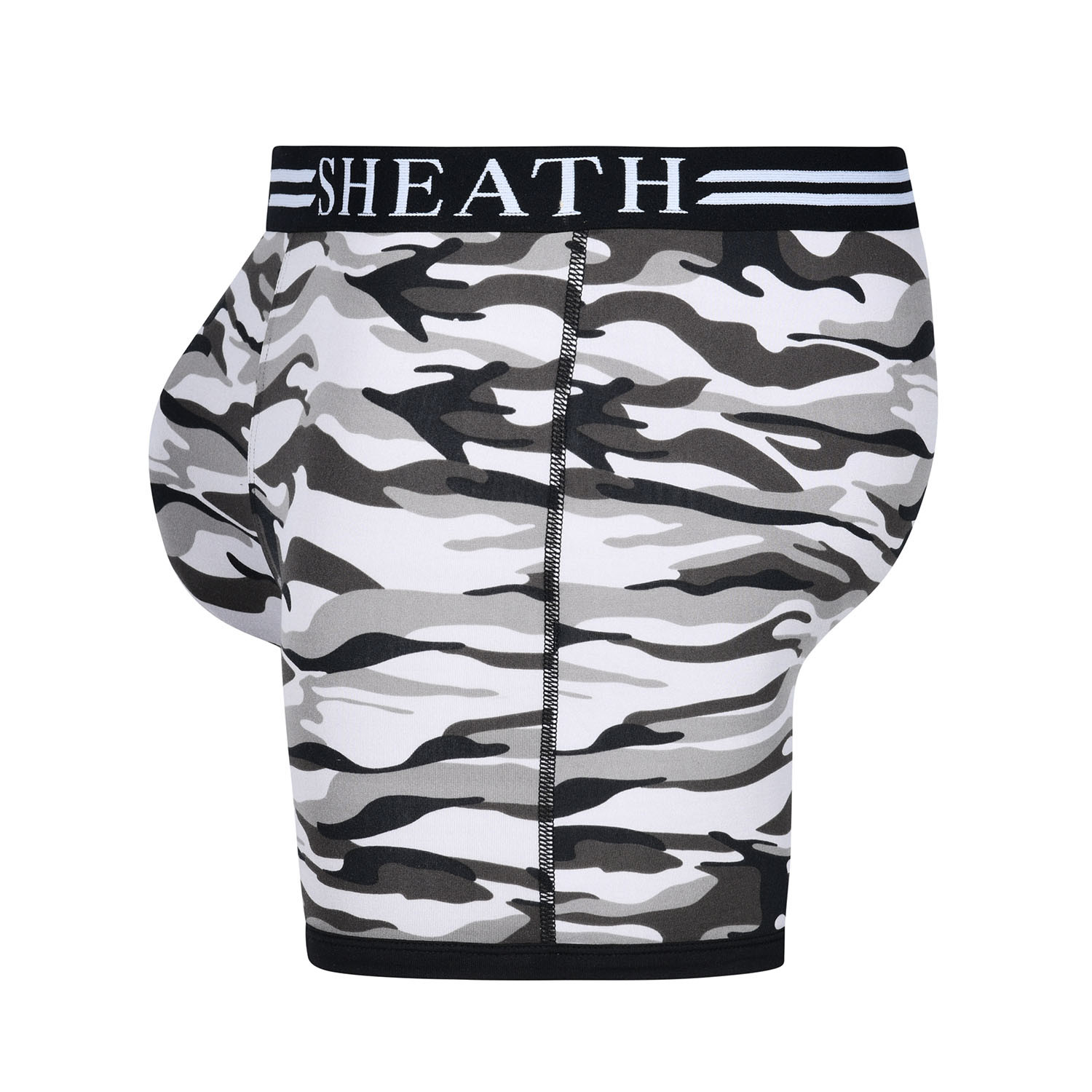 Sheath Camouflage Dual Pouch Boxer Brief // Winter Gray (Small ...