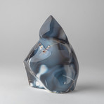 Blue Chalcedony Agate Flame
