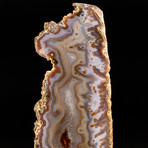 Large Agate Plate on Wooden Stand // 14.5"
