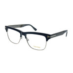 Unisex Rectangular Optical Frames // Blue + Silver