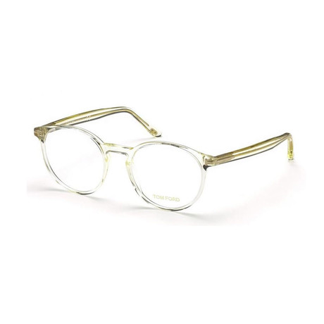 Unisex Round Optical Frames // Clear Yellow
