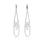 Crivelli 18k White Gold Diamond Earrings VII