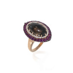 Crivelli 18k Rose Gold Diamond + Ruby Ring // Ring Size: 6.25