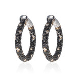 Crivelli 18k White Gold Diamond Earrings V