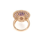 Crivelli 18k Two-Tone Gold Diamond + Amethyst Ring // Ring Size: 6.5