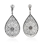 Crivelli 18k White Gold Diamond Earrings I