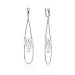 Crivelli 18k White Gold Diamond Earrings VII