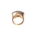 Crivelli 18k Rose Gold Diamond + Quartz Statement Ring // Ring Size: 6.75