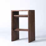 Contemporary Solid Walnut Stooble