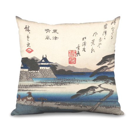 Throw Pillow // Clearing Weather At Awazu (16"L x 16"W)