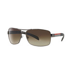 Unisex Sunglasses // Gunmetal + Brown