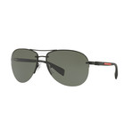 Unisex Sunglasses V1 // Black + Green