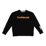 Men's "Confidential" Sweatshirt // Black + Gray (L)