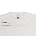 Men's Floppy Disk T-Shirt // White + Multicolor (XS)