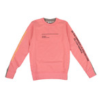 Women's Sweatshirt // Pink + Gray (L)
