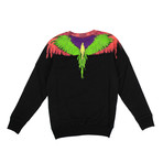 Men's Wings Sweatshirt // Black + Multicolor (XXS)