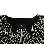 Men's Neon Wings Sweatshirt // Black + White (M)