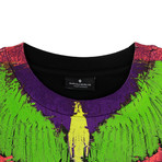 Men's Wings Sweatshirt // Black + Multicolor (M)