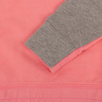 Women's Sweatshirt // Pink + Gray (M)