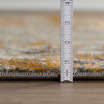 Nature's Abstract Area Rug // Orange // 10' x 13'