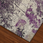 Nature's Abstract Area Rug // Purple (3' x 5')