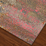 Modern Damask Area Rug // Pink (3' x 5')