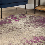 Nature's Abstract Area Rug // Purple (3' x 5')