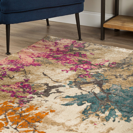 Nature's Abstract Area Rug // Multi-Color // 10' x 13'