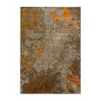 Nature's Abstract Area Rug // Orange // 10' x 13'