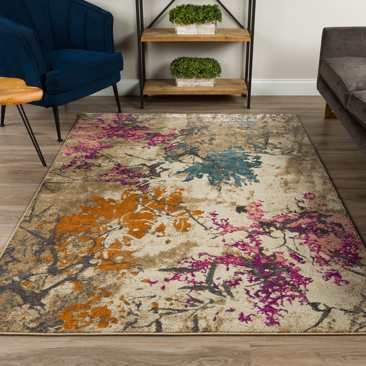 Natures Abstract Area Rug Multi Color 10 X 13 Addison Rugs