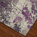 Nature's Abstract Area Rug // Purple // 10' x 13'