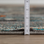 Geo Stripe Area Rug // Steel (3' x 5')