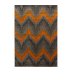 Modern Chevron Area Rug // Orange (3' x 5')