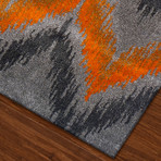 Modern Chevron Area Rug // Orange (3' x 5')