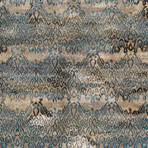 Modern Damask Area Rug // Blue // 10' x 13'