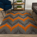 Modern Chevron Area Rug // Orange (3' x 5')