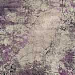 Nature's Abstract Area Rug // Purple (3' x 5')