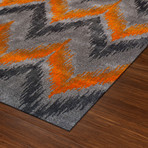 Modern Chevron Area Rug // Orange (3' x 5')