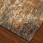 Fossil Impression Area Rug // Orange (3' x 5')