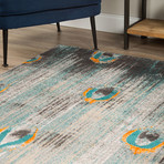 Geo Stripe Area Rug // Steel // 10' x 13'