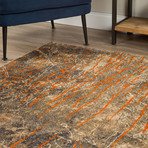 Fossil Impression Area Rug // Orange (3' x 5')