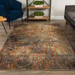 Fossil Impression Area Rug // Orange // 10' x 13'