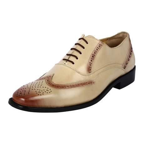 Bubble Dress Shoes // Brown + Beige (US: 7)