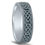 Argentium Sterling Silver Eternity Celtic Knot Design Ring (9.5)
