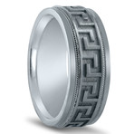 Argentium Sterling Silver Greek Key Design Ring (9)